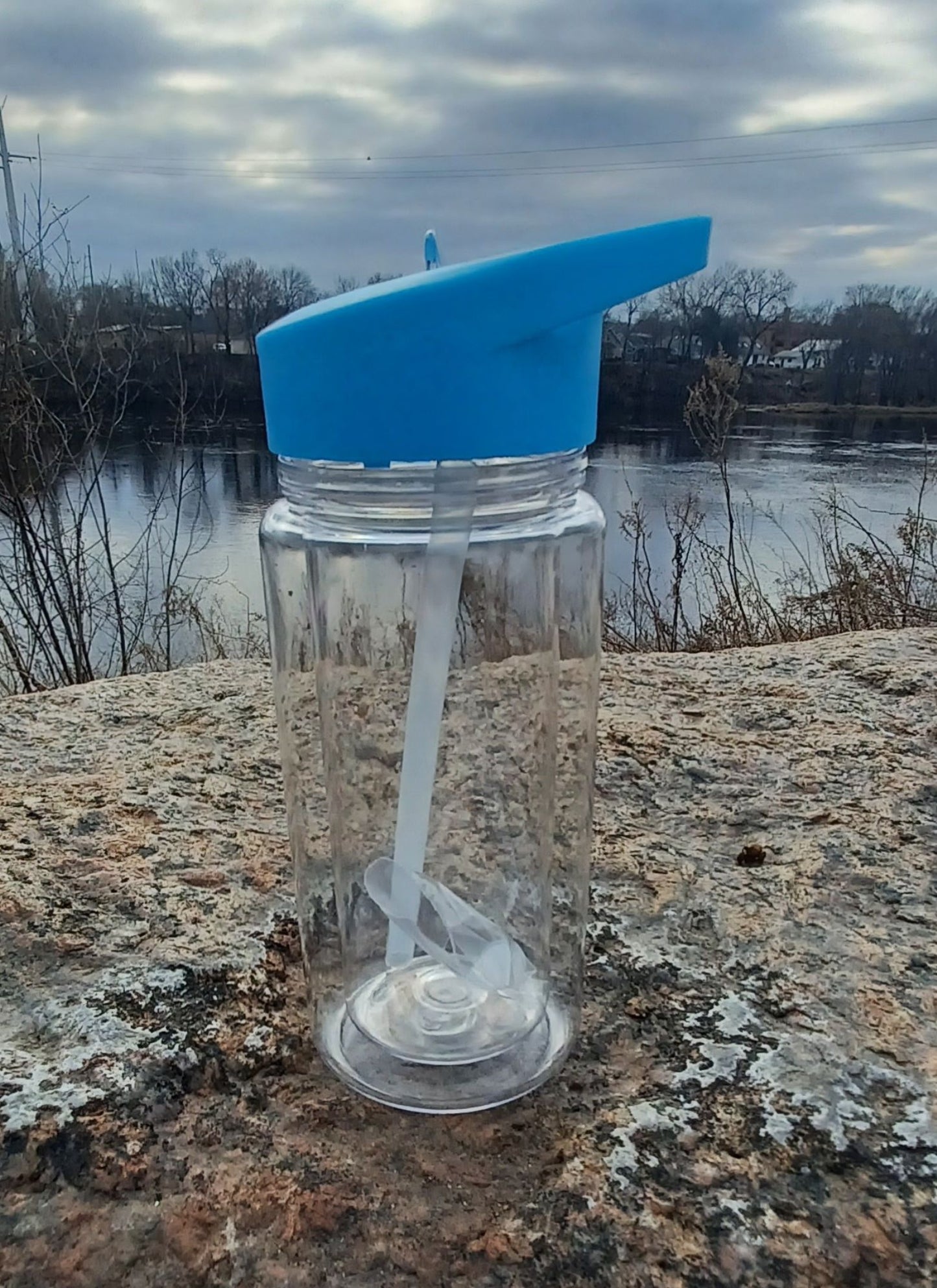 10oz Custom Snow Globe Water Bottle Live Claims